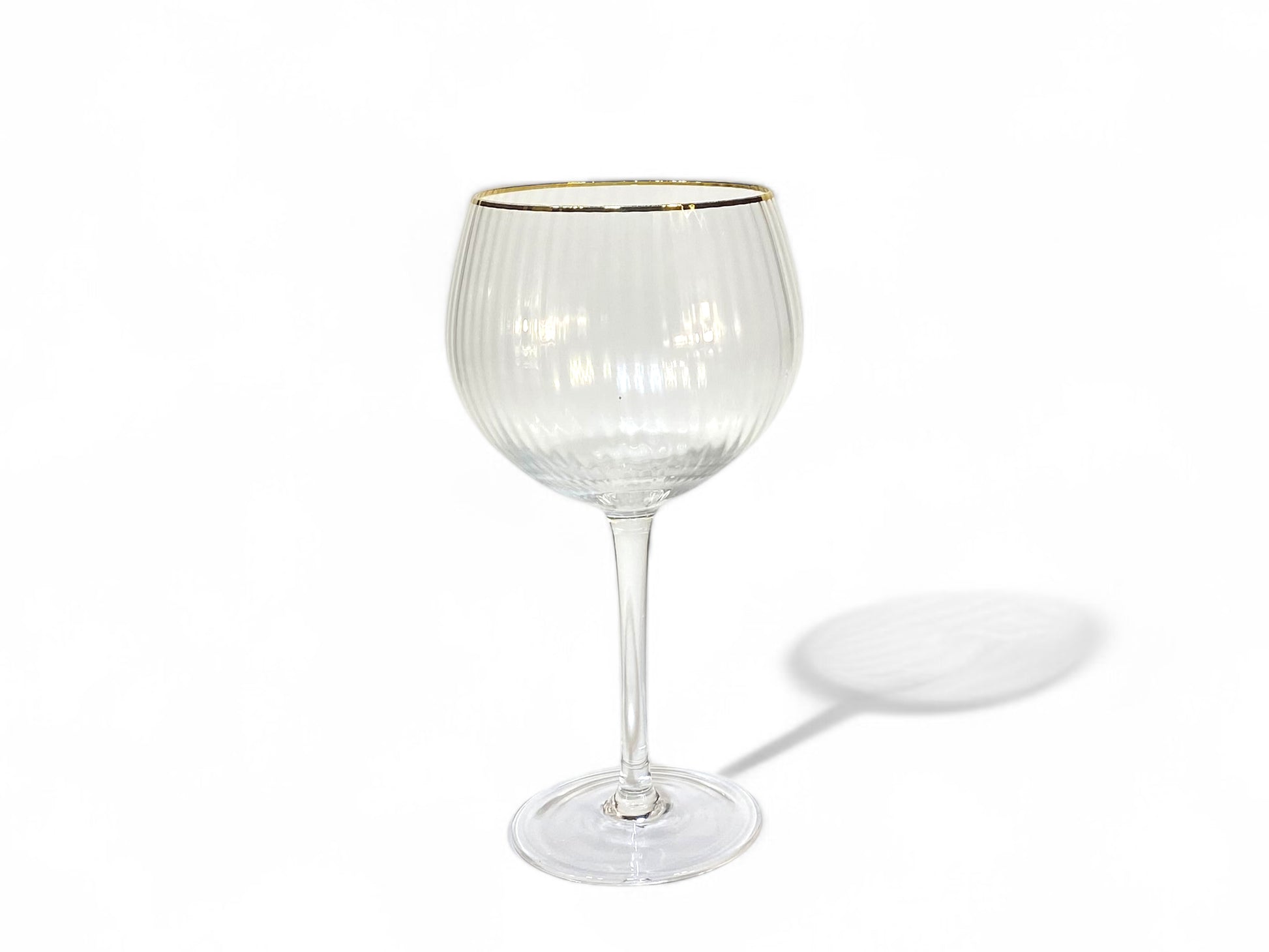 Golden Twenties Ginglas mit Goldrand, 650 ml, ideal für elegante Events und Hochzeiten.